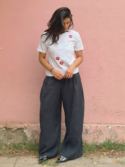 Ikami Paris top styled with a chic streetwear outfit