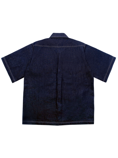 pinned down denim shirt