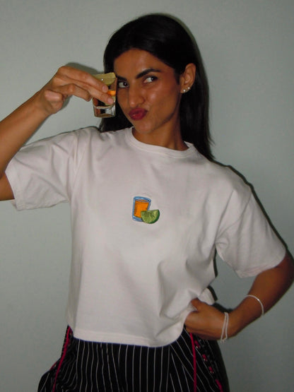 tequila shot classic tee