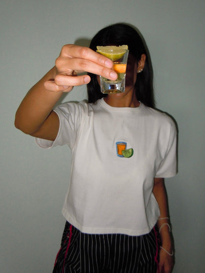 tequila shot classic tee