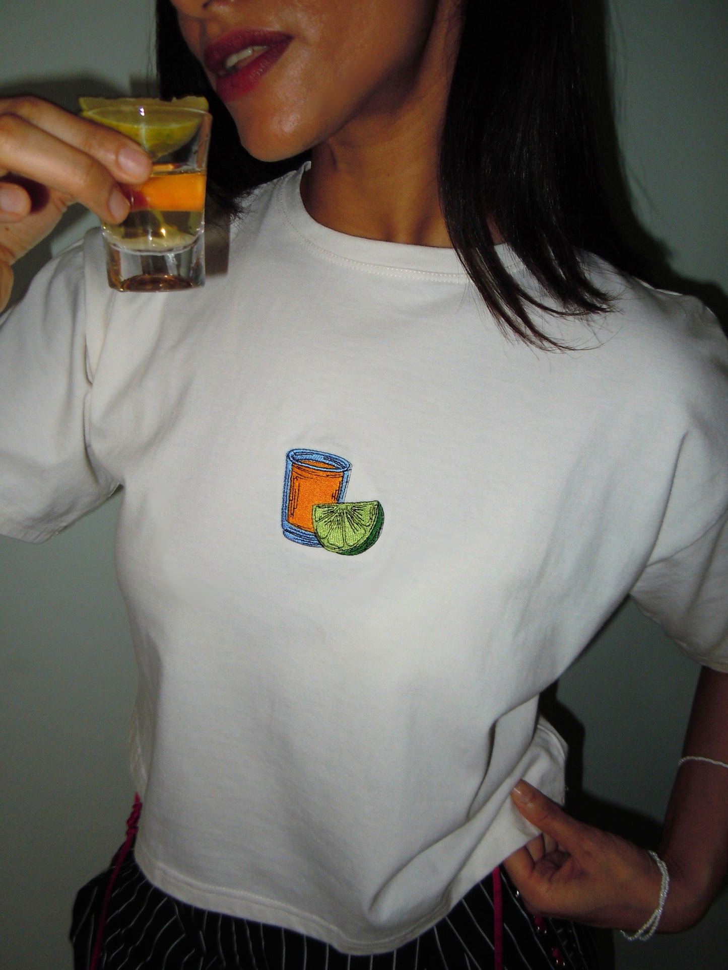 tequila shot classic tee
