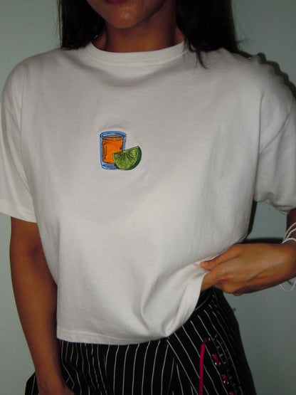 tequila shot classic tee