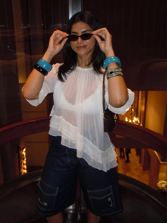 whisper sheer top