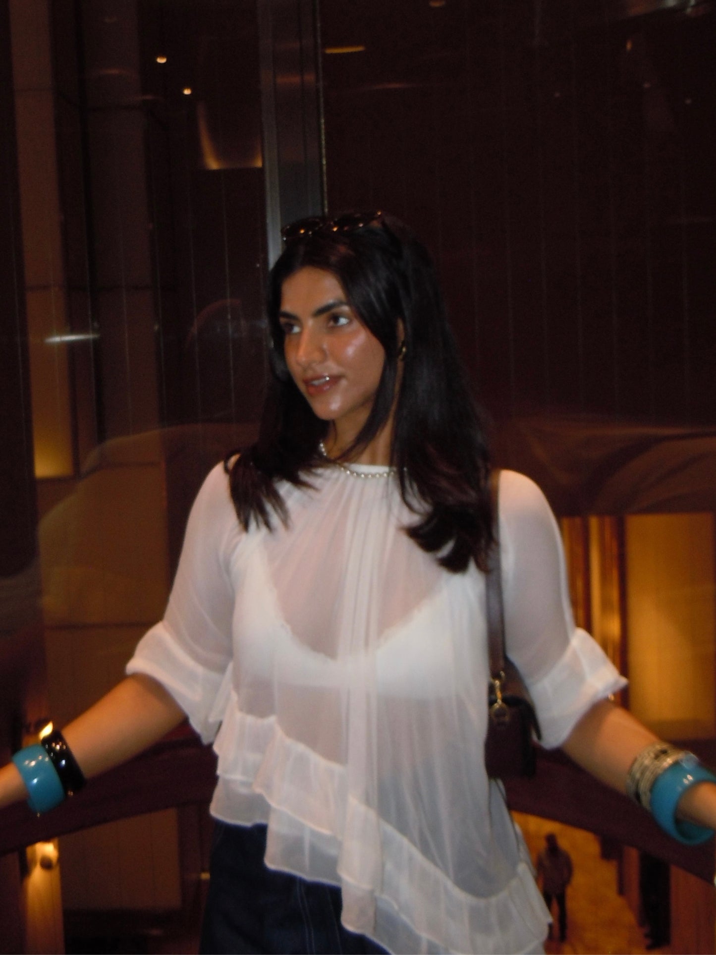 whisper sheer top